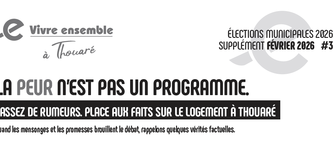 La vérité sur le logement à Thouaré-sur-Loire – Municipales 2026